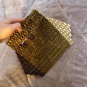 Neutral Multitone Beaded bag